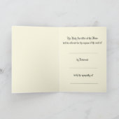 Carte Sympathie Catholique Requiem Masse Offrir Marie (Intérieur)