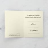 Carte Sympathie Catholique Requiem Messe Offrant Jésus (Intérieur)