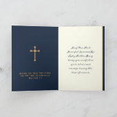 Carte Sympathie catholique Vierge Marie Gold Crucifix Ca (Intérieur)