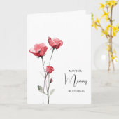 Carte Sympathie chrétienne orthodoxe Mémoire éternelle (Fleur jaune)