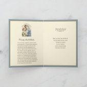 Carte Sympathie Condolence Vierge Marie Jésus (Intérieur)