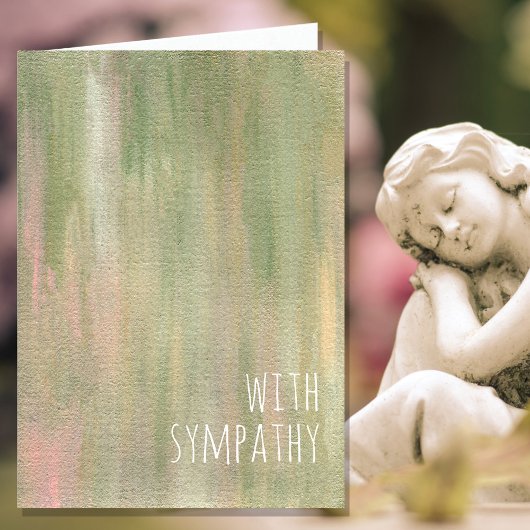 Carte Sympathie Condolences Peinture de la nature