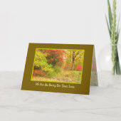 CARTE SYMPATHIE / COULEUR D'AUTOMNE (Devant)