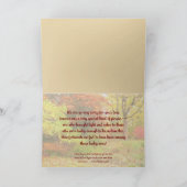 CARTE SYMPATHIE / COULEUR D'AUTOMNE (Intérieur)