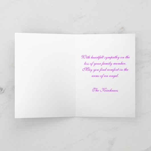 Carte Sympathie d'ange d'arc-en-ciel (Intérieur)