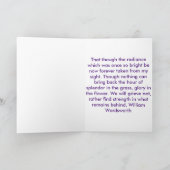 Carte Sympathie d'aquarelle d'iris (Intérieur)