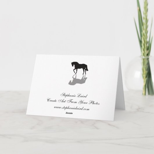 Carte Sympathie de cheval (Dos)