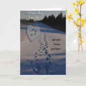 Carte Sympathie de chien (Fleur jaune)