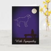 Carte Sympathie de chien de labrador retriever d'animal (Fleur jaune)