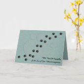 Carte Sympathie de chien ou de chat de coeur (Fleur jaune)