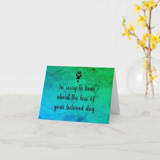 Carte Sympathie de chien par dalDesignNZ (Fleur jaune)