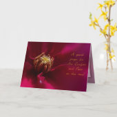 Carte Sympathie de Clematis pourpre (Fleur jaune)