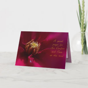 Carte Sympathie de Clematis pourpre