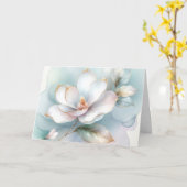 Carte Sympathie de la fleur de Magnolia blanche (Fleur jaune)