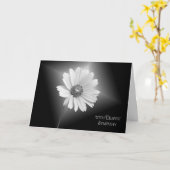 Carte Sympathie de la marguerite blanche (Fleur jaune)