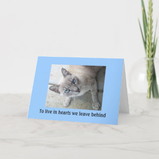 Carte Sympathie de la perte d'animal de compagnie : pert