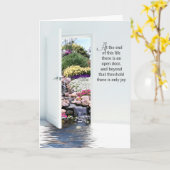 Carte Sympathie de la porte de jardin ouverte (Fleur jaune)