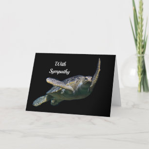 Carte Sympathie de la tortue natation