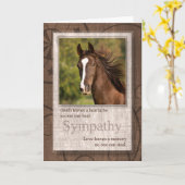 Carte Sympathie de l'animal de compagnie perte d'un chev (Fleur jaune)