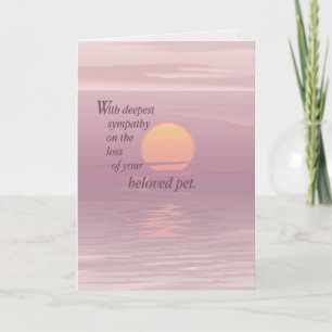 Carte Sympathie de l'animal de compagnie Sunrise