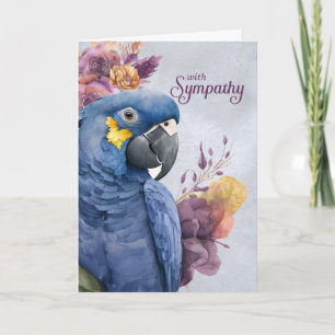 Carte Sympathie de l'animal Hyacinthe Macaw Purple Botan