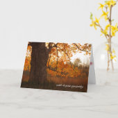 Carte sympathie de l'automne (Fleur jaune)