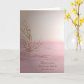 Carte Sympathie de l'herbe de plage (Fleur jaune)