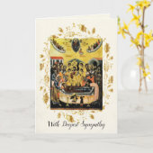 Carte Sympathie de l'icône chrétienne orthodoxe (Fleur jaune)