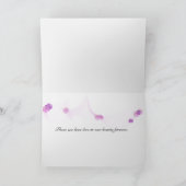 Carte Sympathie de l'orchidée rose et des bulles (Intérieur)