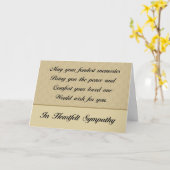 Carte Sympathie de mémoire fondue (Fleur jaune)