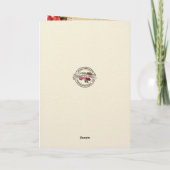 Carte Sympathie de Noël catholique Condolence Poinsettia (Dos)