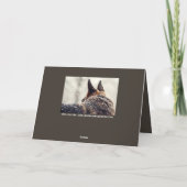 Carte Sympathie de perte d'animal familier de berger (Dos)