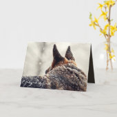 Carte Sympathie de perte d'animal familier de berger (Fleur jaune)