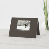 Carte Sympathie de perte d'animal familier de berger (Dos)