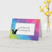 Carte Sympathie de perte de animal de compagnie Kitty (Fleur jaune)