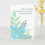 Carte Sympathie des affaires de groupe ou personnel (Fleur jaune)