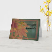 Carte Sympathie des Feuilles de l'érable d'automne (Fleur jaune)