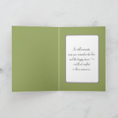 Carte Sympathie des Fleurs sauvages fantasques (Intérieur)