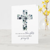 Carte Sympathie des hommes religieux | Pensées et prière (Fleur jaune)