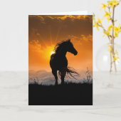 Carte Sympathie du cheval Condoléances perte du cheval s (Fleur jaune)
