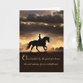 Carte Sympathie du cheval perte du cheval (Devant)