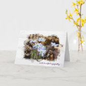 Carte Sympathie du Fleur sauvage du printemps (Fleur jaune)