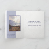 Carte Sympathie du lac Watercolor Mountain (Intérieur)