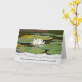 Carte sympathie du nénuphar d'eau blanche (Fleur jaune)