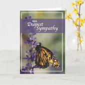 Carte Sympathie du papillon 3261 (Fleur jaune)