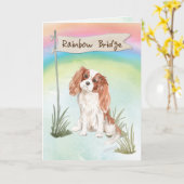 Carte Sympathie du roi Cavalier Charles Spaniel (Fleur jaune)