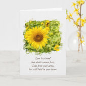 Carte Sympathie du tournesol jaune (Fleur jaune)