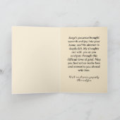 Carte Sympathie élégante pour la perte du berger alleman (Intérieur)