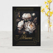 Carte Sympathie espagnole Magnolias condoléances (Fleur jaune)