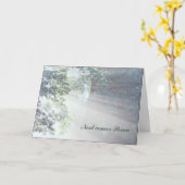 Carte Sympathie et paix (Fleur jaune)